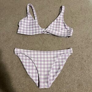 Purple Checkered Skatie Bikini